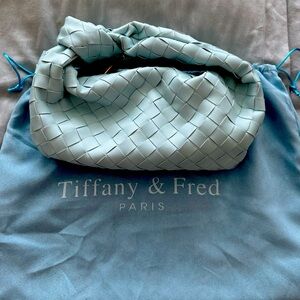Tiffany & Fred Woven Leather Pouch - brand new
